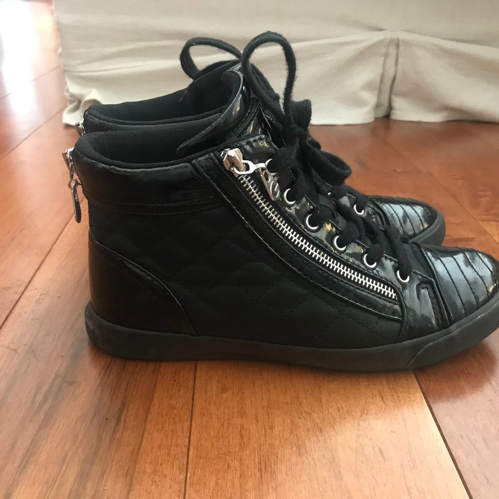 Black High Top Sneakers